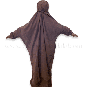 Jilbab enfant mauve dos - Al Haya