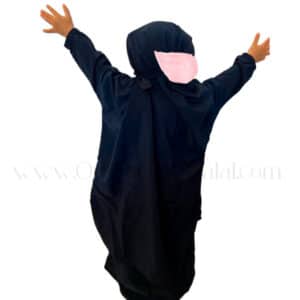 jilbab enfant bleu nuit dos